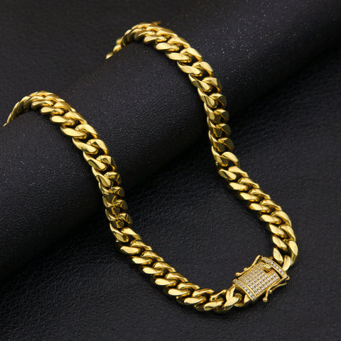 Cuban Chain in Yellow Gold