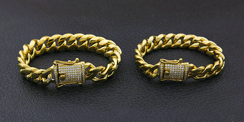 13mm Diamond Paved Mariner Bracelet
