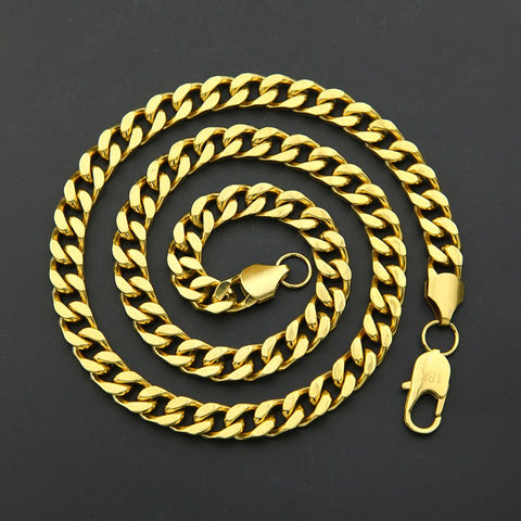 Cuban Chain in Yellow Gold