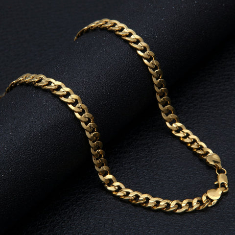 Cuban Chain in Yellow Gold