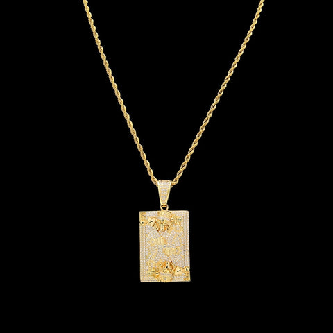 White Gold Ankh Cross Pendant
