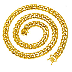 Cuban Chain in Yellow Gold