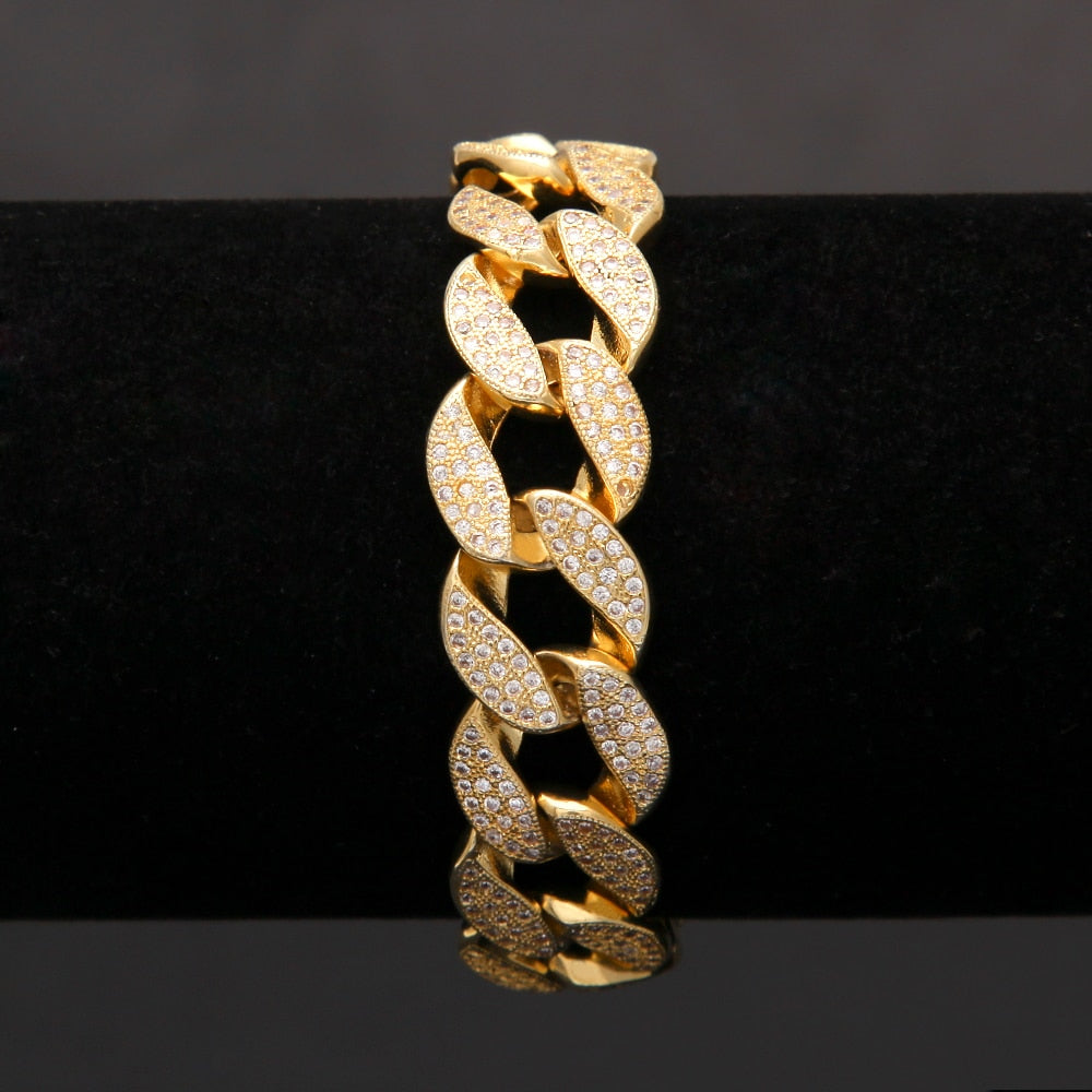 Diamond Cuban Link Wide Bracelet (10mm)
